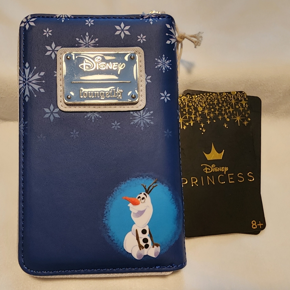 Disney Loungefly Blue Frozen Elsa/Olaf Wallet